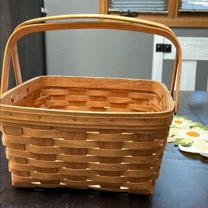 Longaberger Double Handle Hand Woven Basket